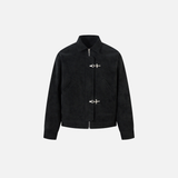 Vintage Punk Airplane Buckle Design Leather Jacket