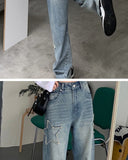 Y2k Star Patchwork Jeans