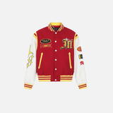 Retro Letter Embroidery Baseball Varsity Jacket