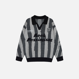 Stylish Vintage Lazy Striped Long Sleeve Sweater