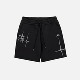 Lyrical Graphic Print Oversized Jorts