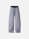 Fashionable Patchwork Wide Leg Sweatpants