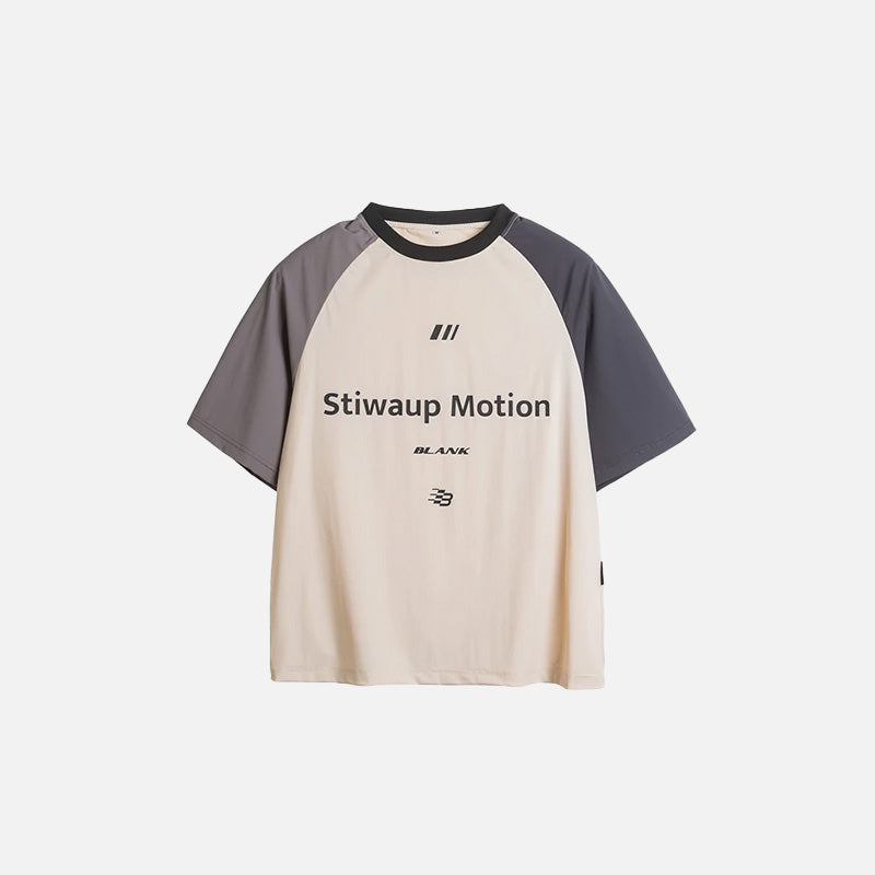 Front view of the off-white Vintage Graphic T-shirt in a gray background