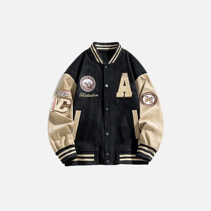 Streetwear Embroidered High Street Varsity Jacket