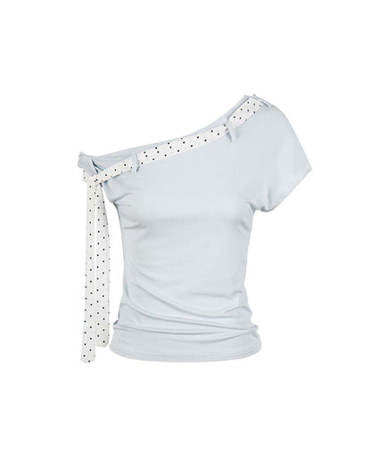 Bow Tie Off-Shoulder Top