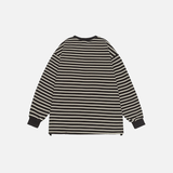 Striped Oversized Couple Long Sleeve T-Shirt