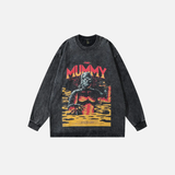 Streetwear Graphic Print Oversize Long Sleeve T-Shirt