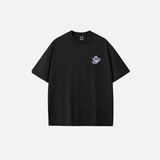 Summer Phoenix Embroidery Casual O-Neck Cotton T-Shirt
