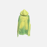 Y2K Green Retro Oversized Tie Dye Zip Sweatshirt