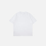 Back view of the white Butterfly Zeal T-shirt in a gray background