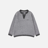 Breathable V-Neck Cable Knit Sweater