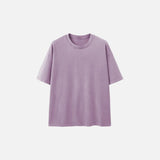 Crew Neck Solid Color Oversized T-Shirt