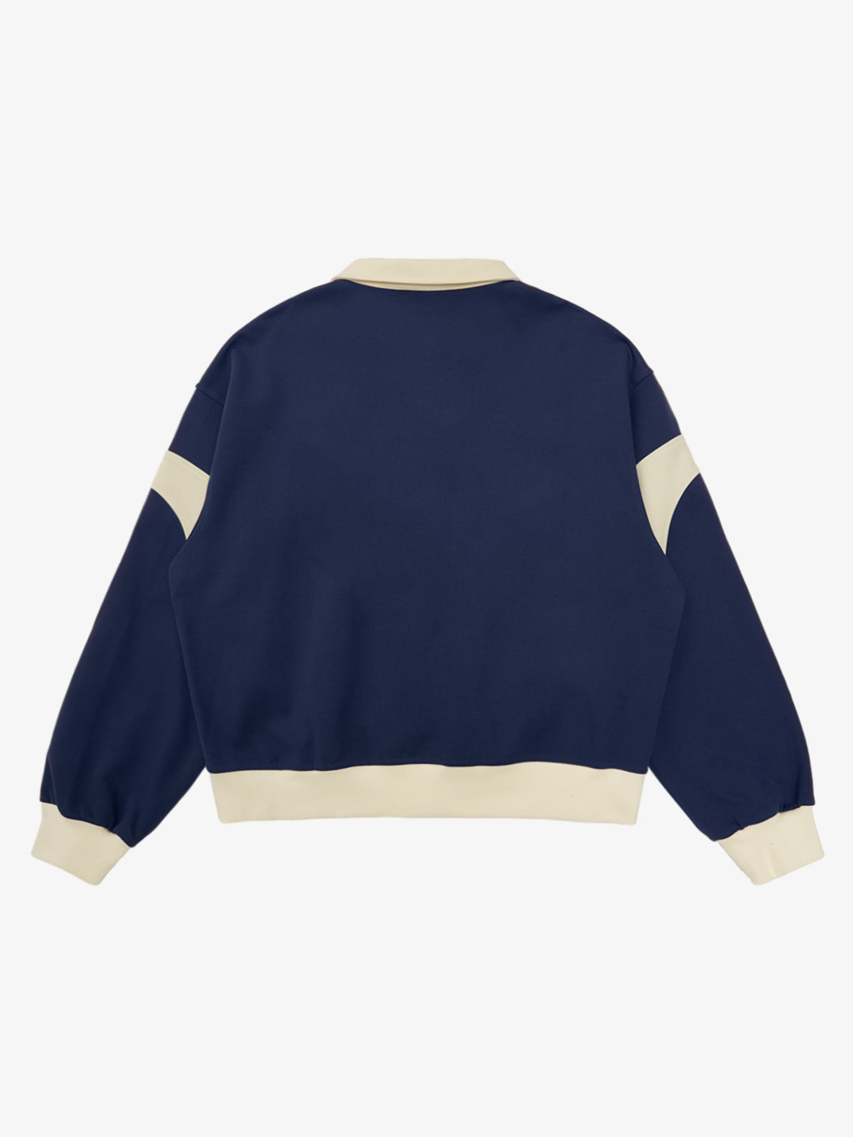 Original Racing Style Print Lapel Sweatshirt; Purplish Blue / S, Purplish Blue / M, Purplish Blue / L, Purplish Blue / XL, Purplish Blue / 2XL, Purplish Blue / 3XL