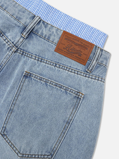 Double Waist Longline Jorts