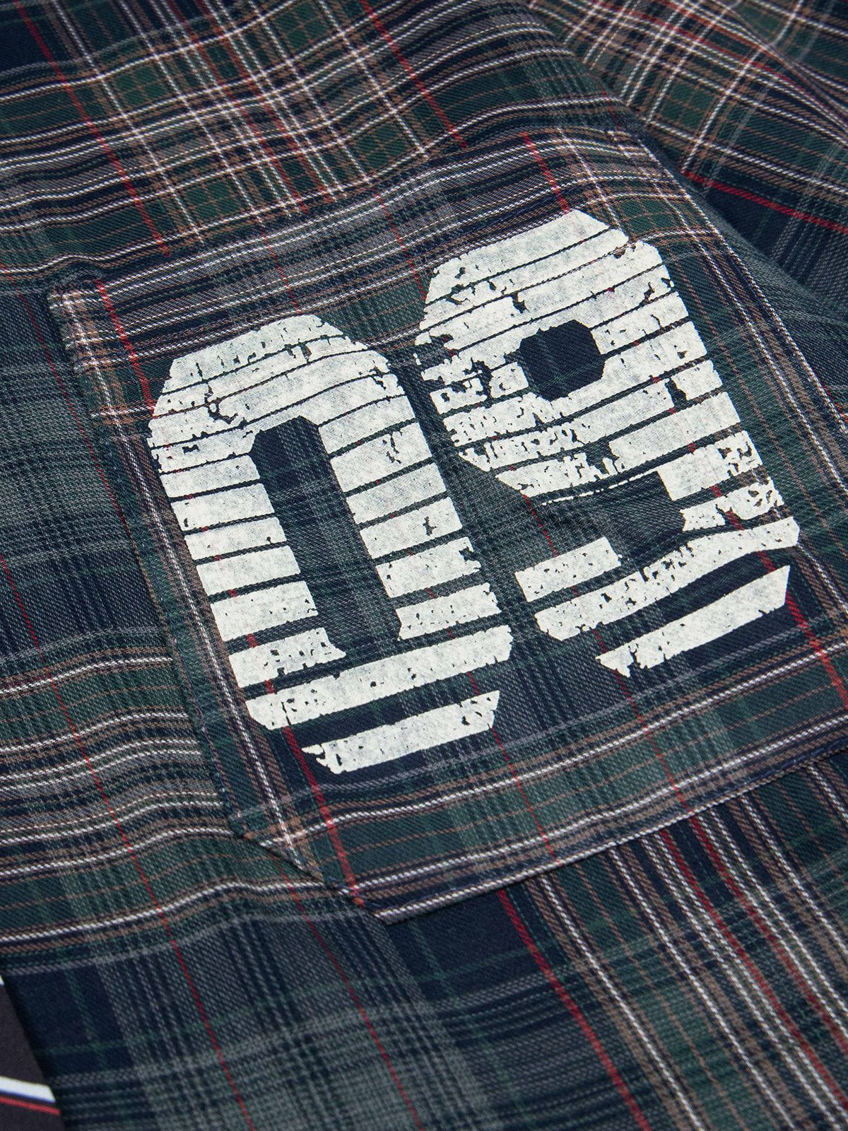 Plaid Tie 09  Graphic Shirt