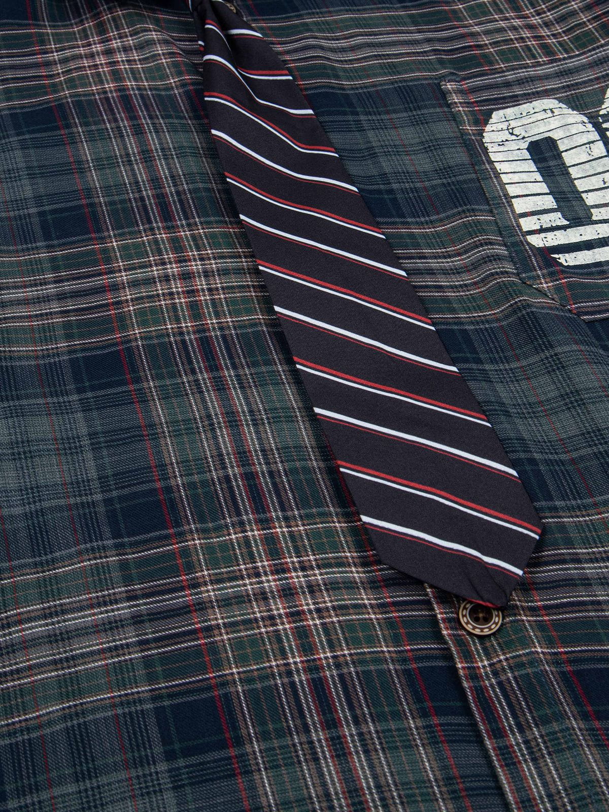 Plaid Tie 09  Graphic Shirt