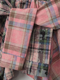 Tie Dye Plaid Skirt