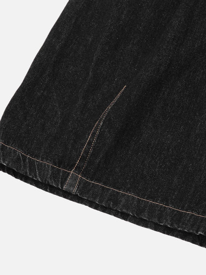 Detachable Kerchief Baggy Longline Jorts