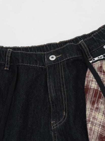 Detachable Kerchief Baggy Longline Jorts