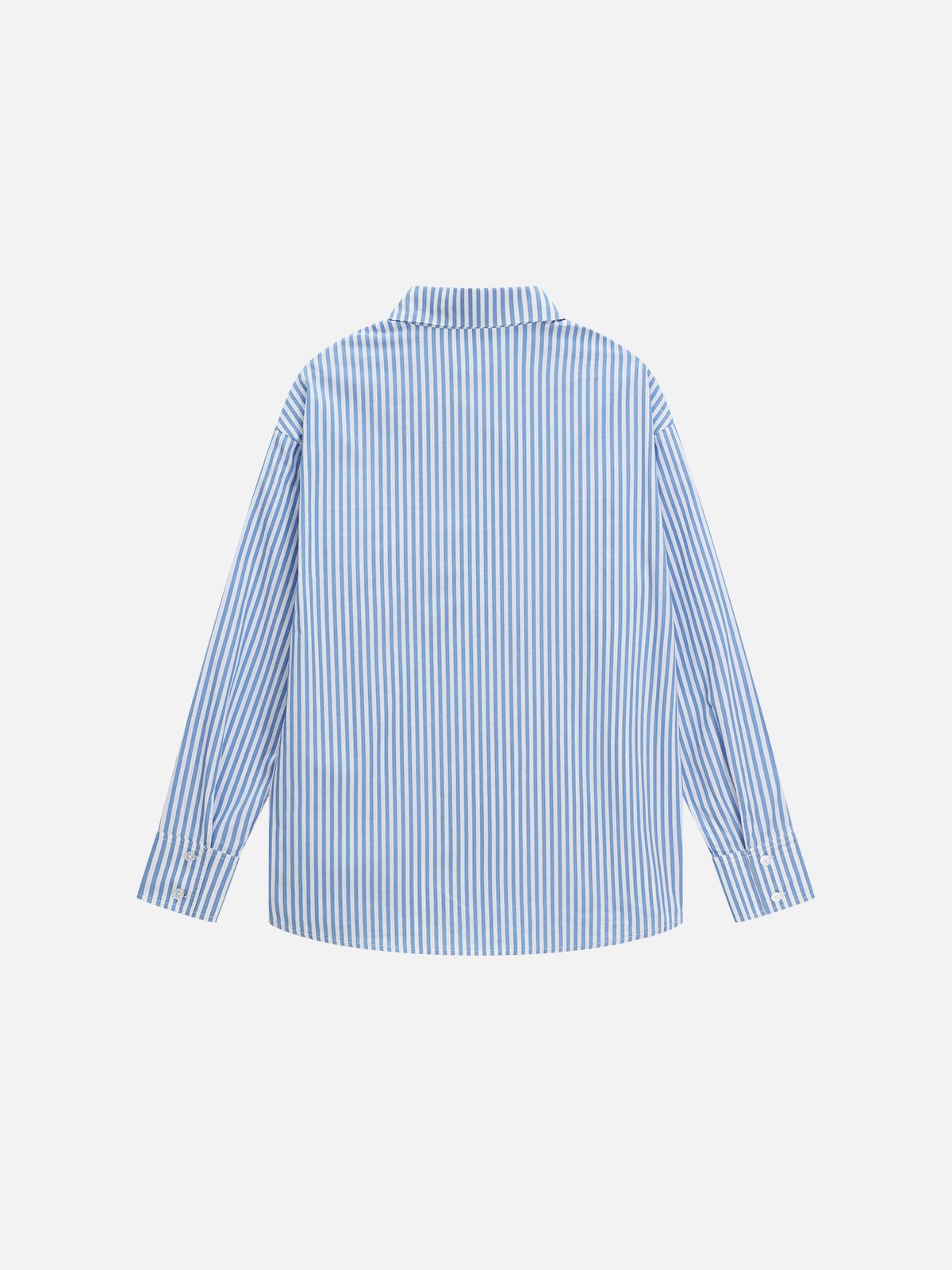 Necktie Graphic Stripe Long Sleeve Shirt