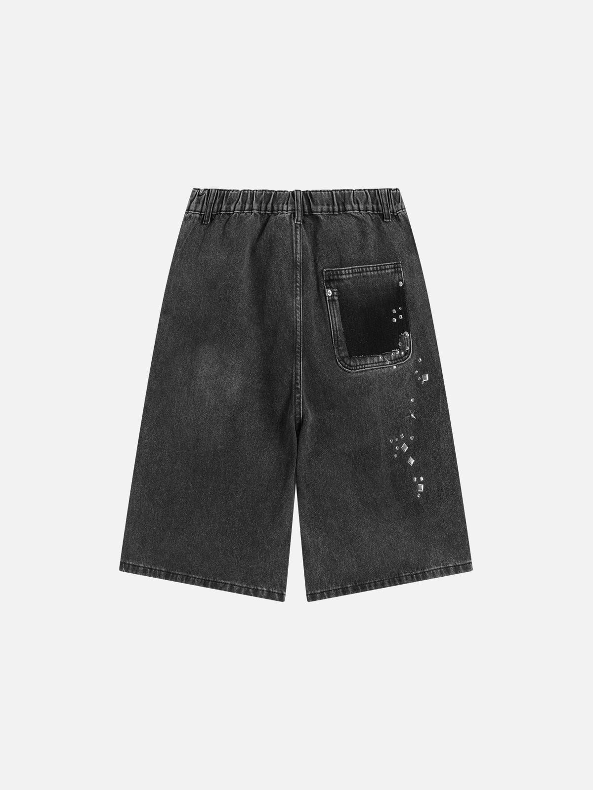Rhinestone Washed Jorts