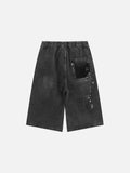 Rhinestone Washed Jorts