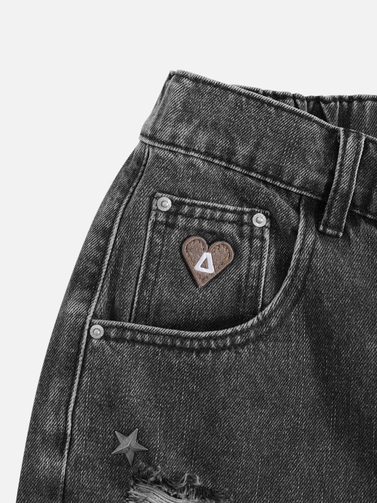 Rhinestone Washed Jorts
