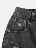 Rhinestone Washed Jorts