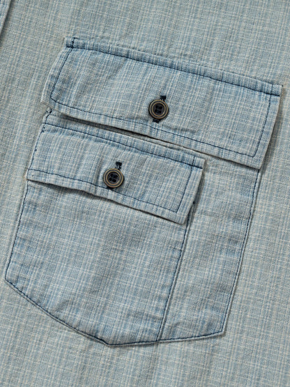 Layered Pocket Short Sleeve Shirt