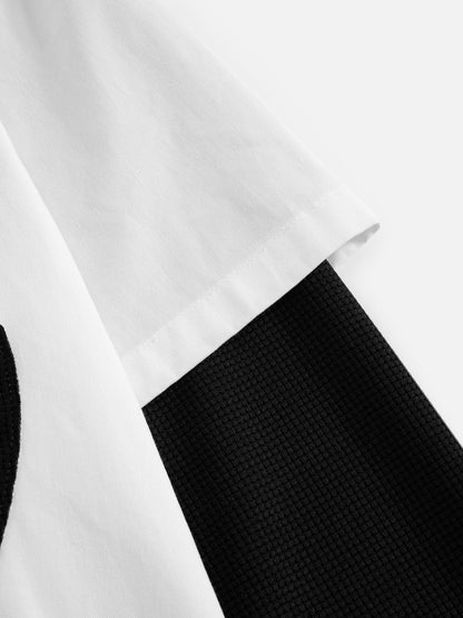 Tribal Panel Layered Long Sleeve Shirt