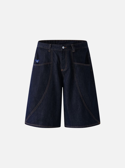Curved Seam Longline Jorts