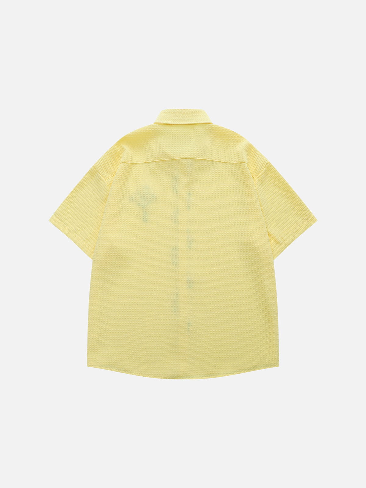 Floral Embroidery Short Sleeve Shirt