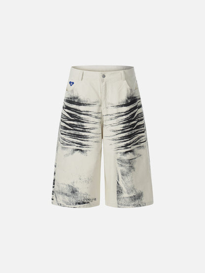 Brush Washed Longline Jorts
