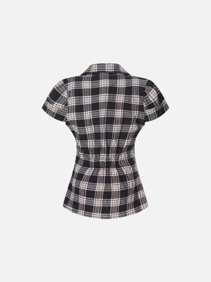 Plaid Short Sleeve Shirt