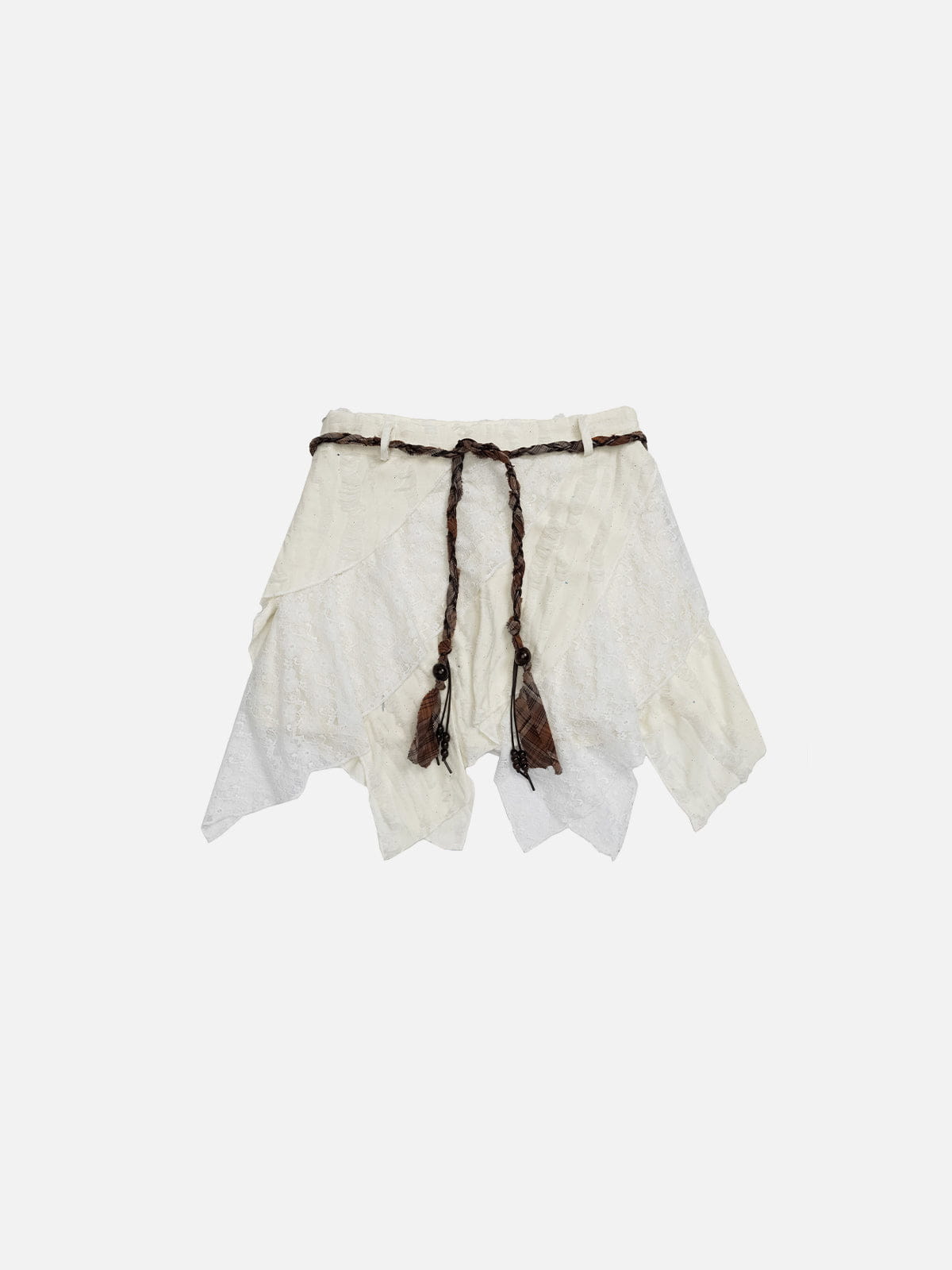 Lace Layered Asymmetrical Skirt