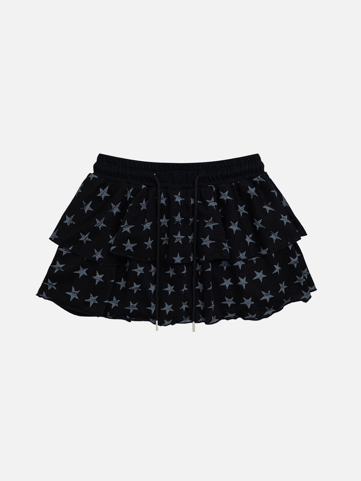 Star Graphic Layered Skirt