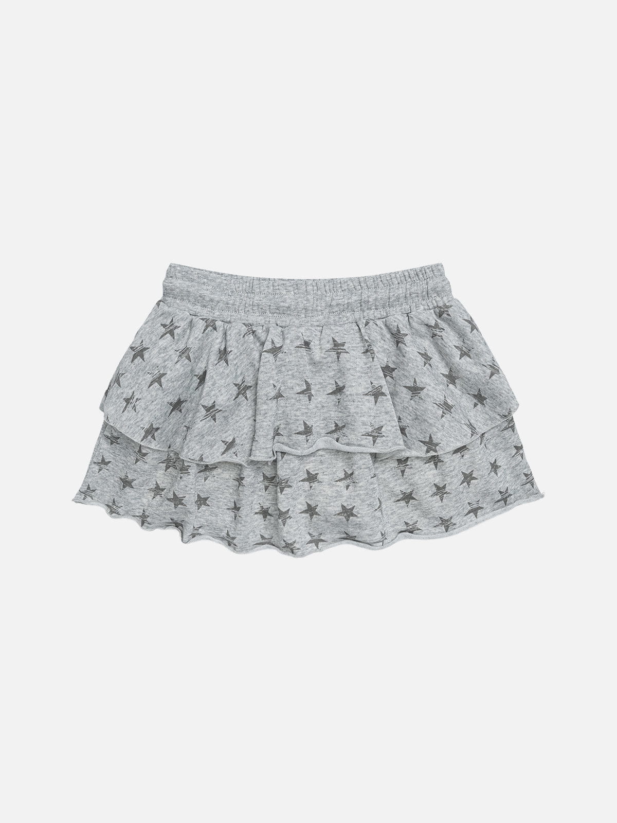Star Graphic Layered Skirt