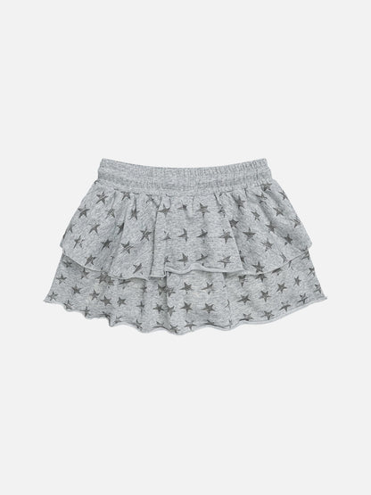 Star Graphic Layered Skirt