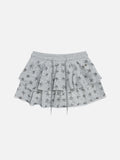Star Graphic Layered Skirt
