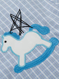 Unicorn Embroidery Short Sleeve Shirt