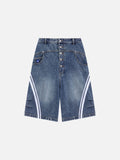 Washed Stripe Panel Jorts