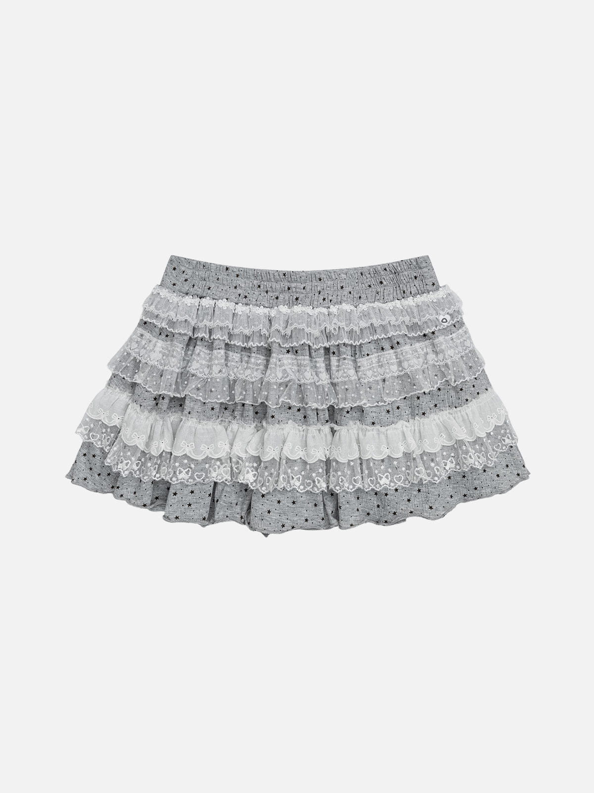 Star Lace Layered Skirt