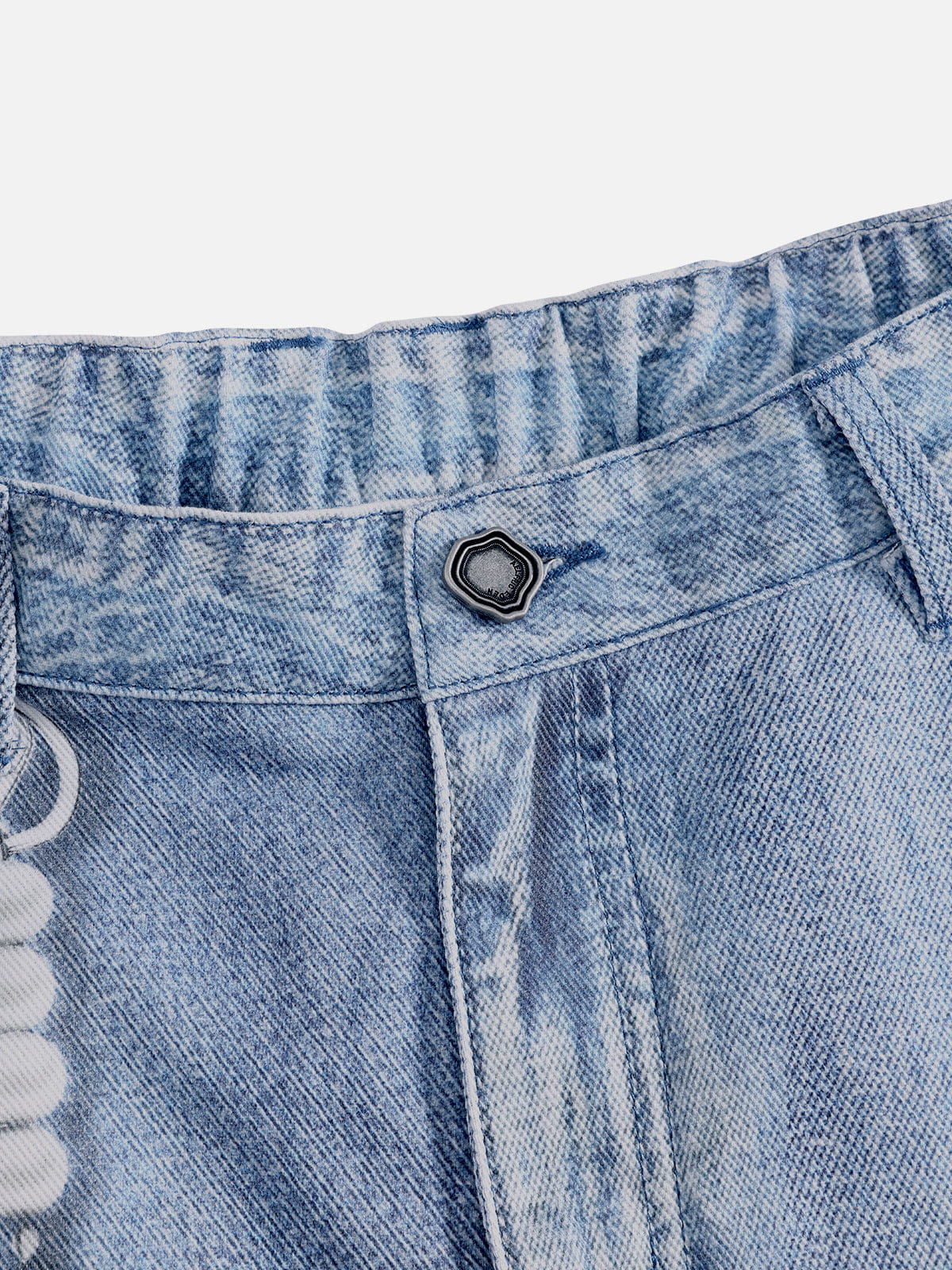Plaid Panel Chain Jorts