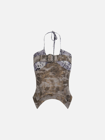 Belted Halter Top