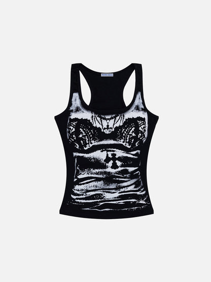 Abstract Figure Tank Top