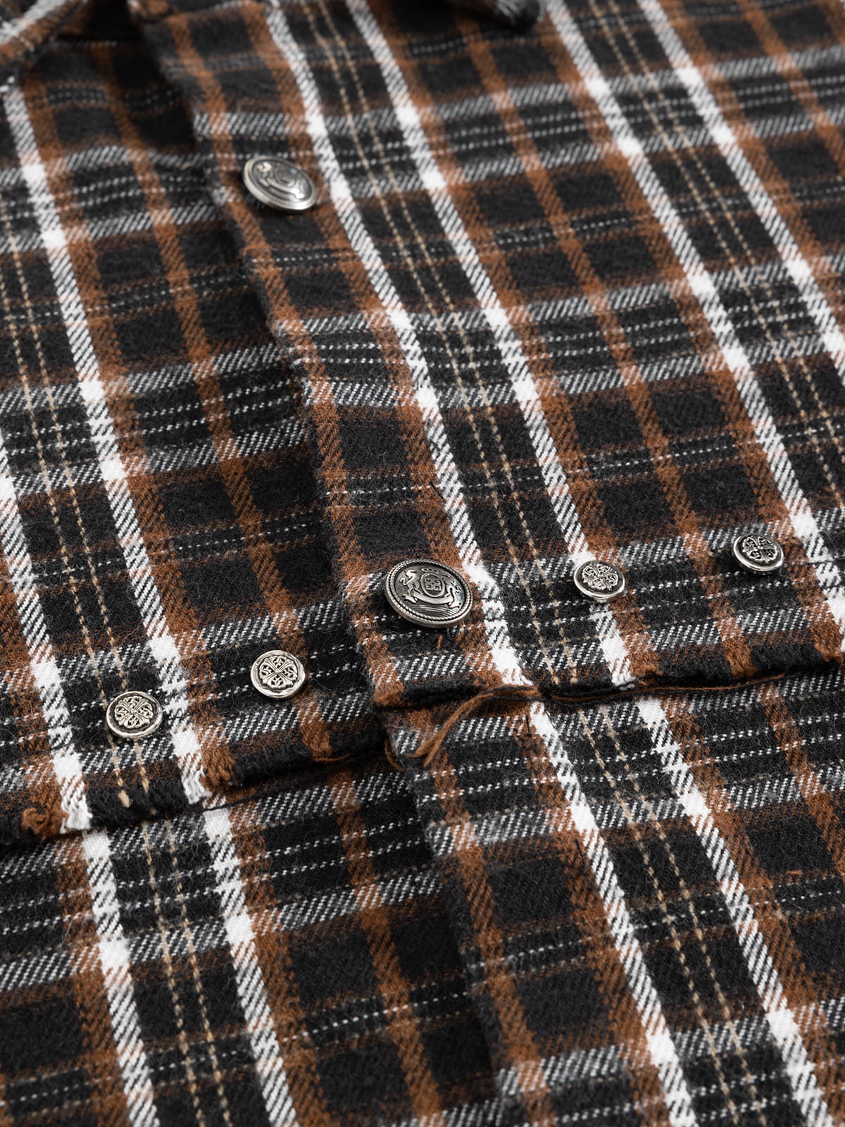 Boxy Plaid Short Sleeve Shirt