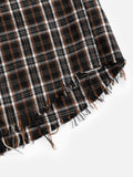Boxy Plaid Short Sleeve Shirt