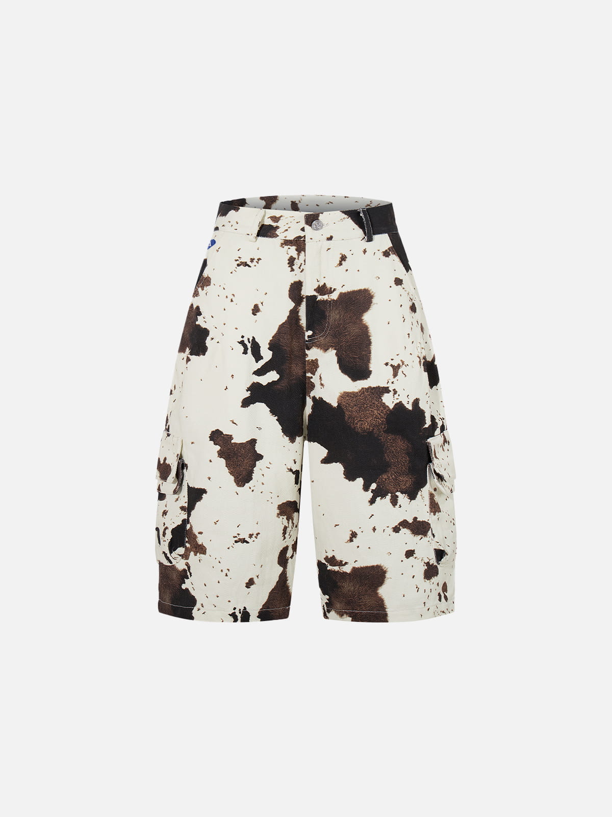 Cow Pattern Longline Jorts