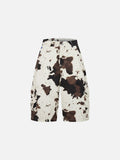 Cow Pattern Longline Jorts
