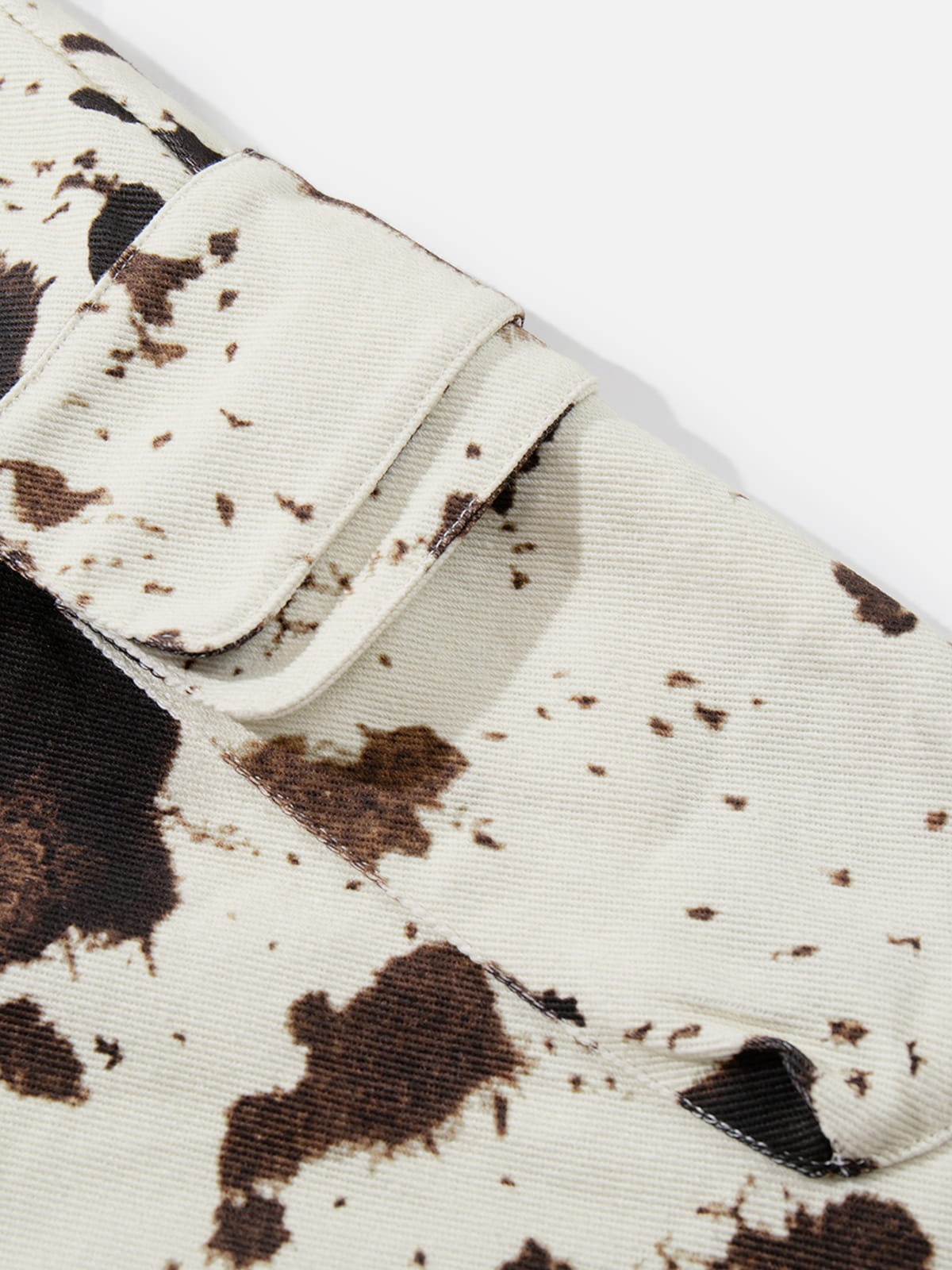 Cow Pattern Longline Jorts